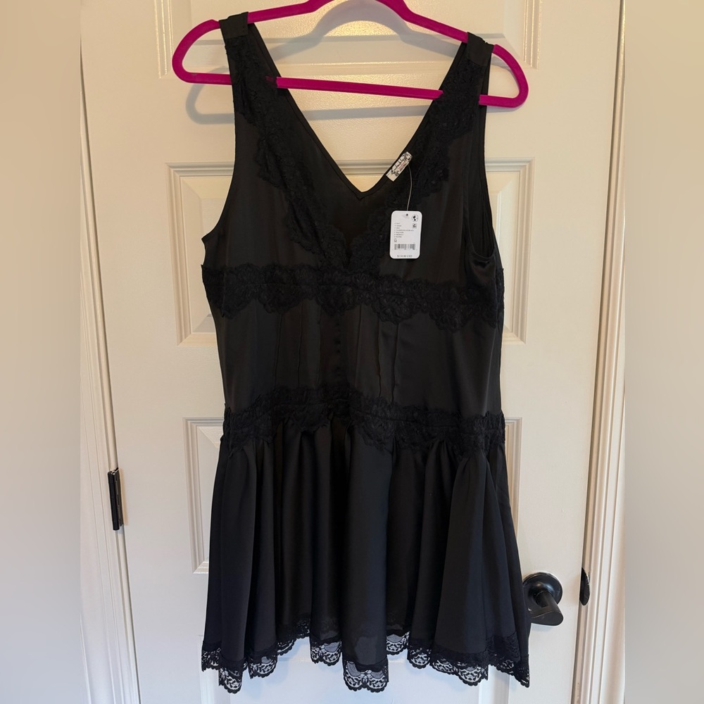 Free People In This Groove Mini Slip Dress